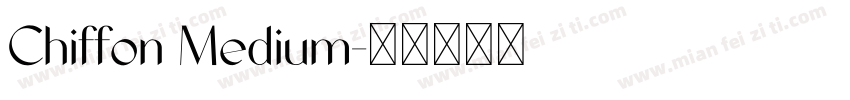 Chiffon Medium字体转换